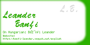 leander banfi business card